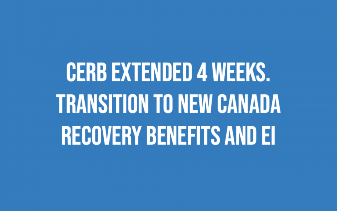 CERB transitions to NEW Recovery Benefits and EI